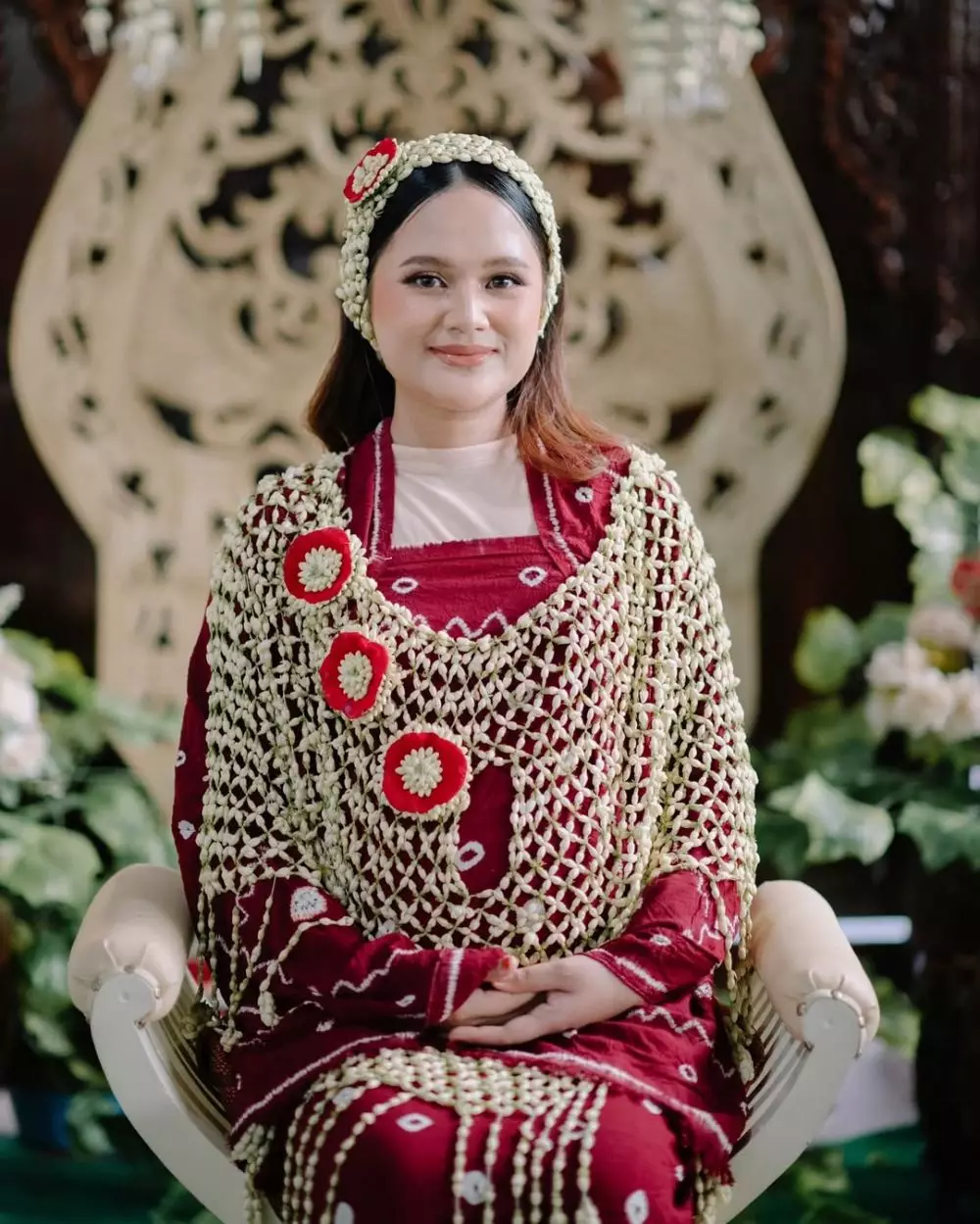 Acara 7 bulanan Nia LIDA adat Jawa © 2025 Instagram