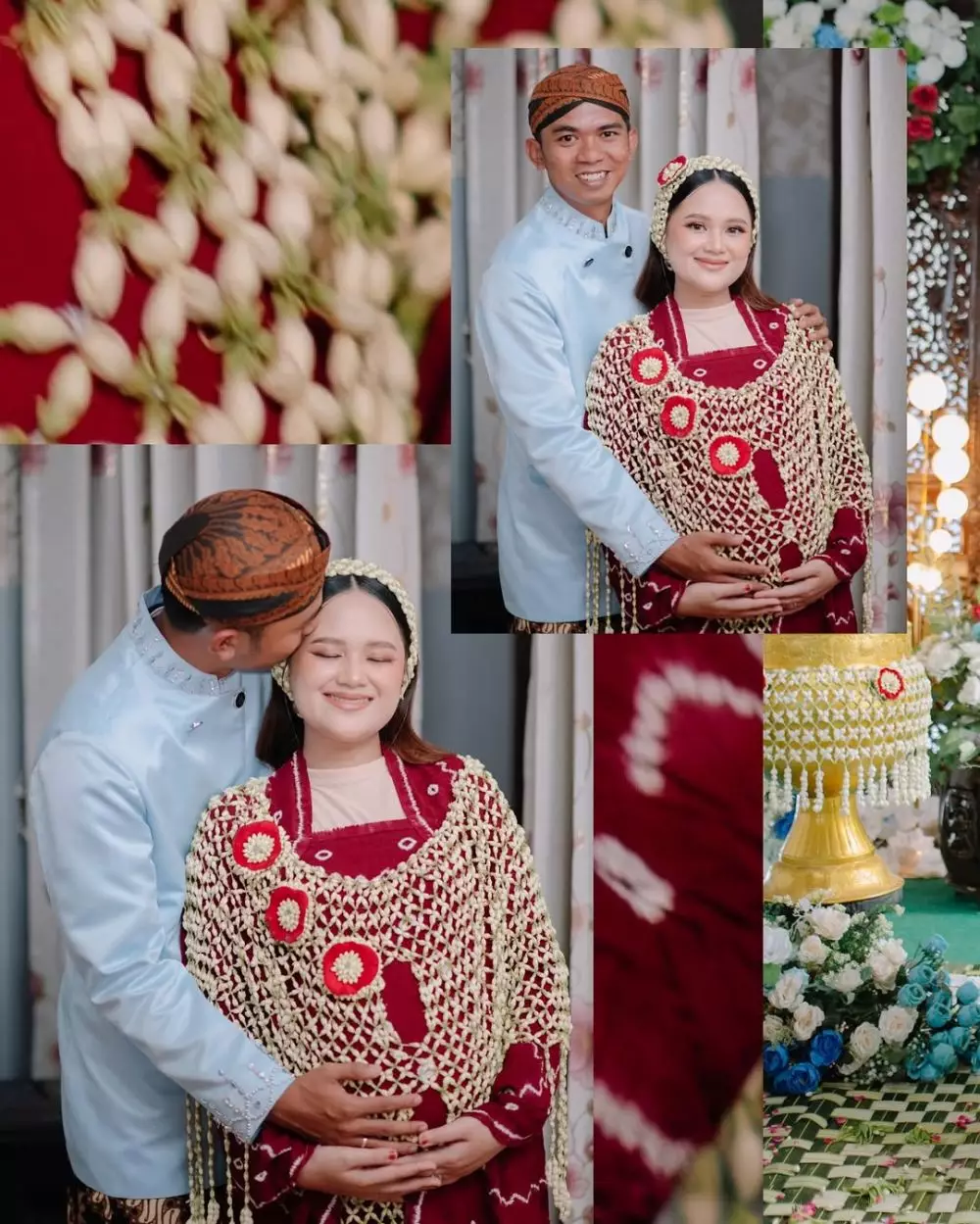 Acara 7 bulanan Nia LIDA adat Jawa © 2025 Instagram