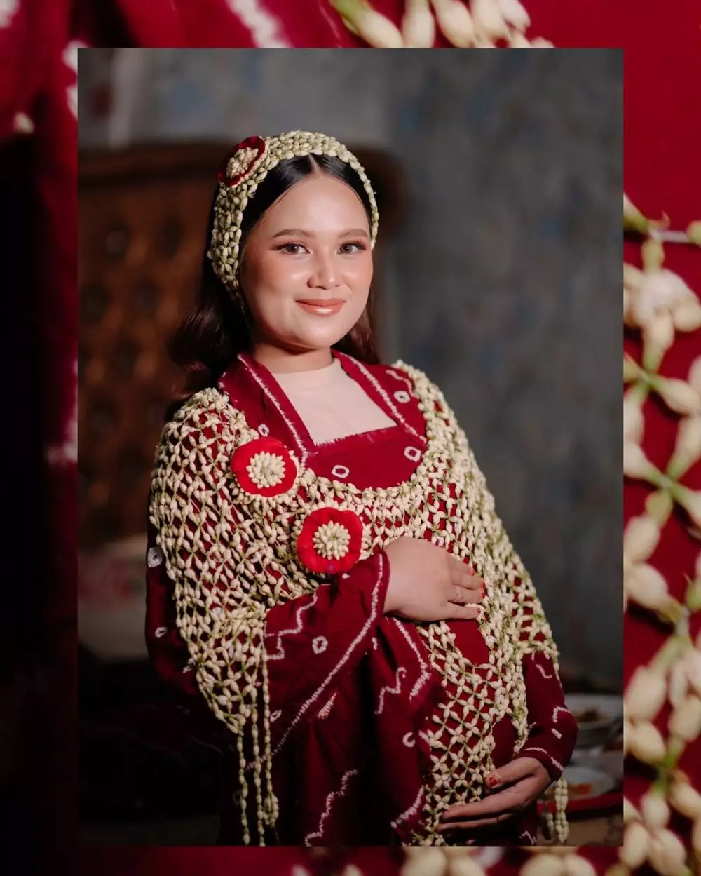 Acara 7 bulanan Nia LIDA adat Jawa © 2025 Instagram