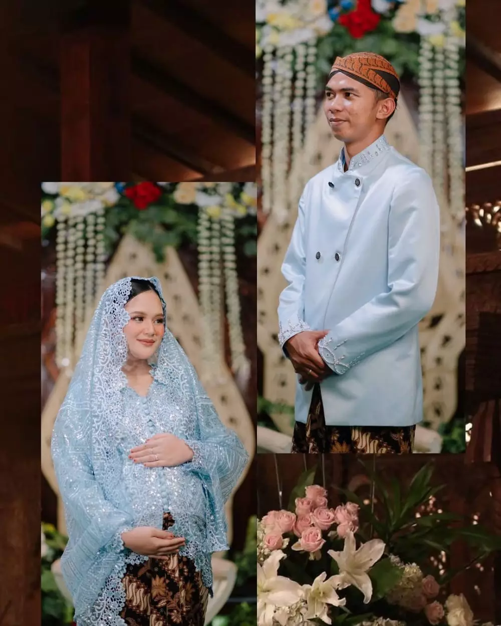 Acara 7 bulanan Nia LIDA adat Jawa © 2025 Instagram