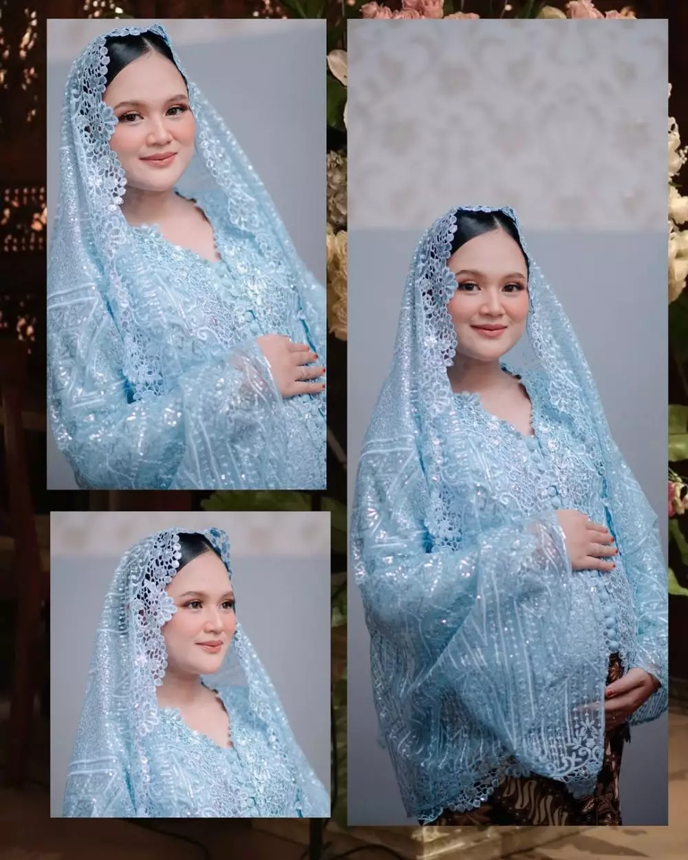 Acara 7 bulanan Nia LIDA adat Jawa © 2025 Instagram