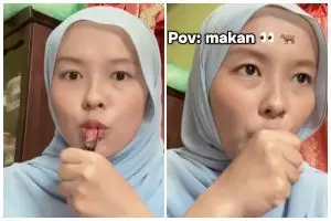 Cewek ini santai banget makan bola mata sapi mentah, teksturnya serasa jeli