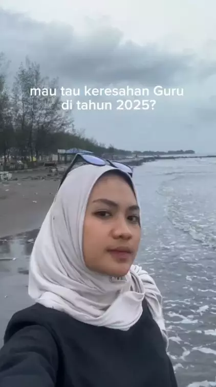 Keresahan wanita ini sebagai pengajar di Indonesia © TikTok Keresahan wanita ini sebagai pengajar di Indonesia © TikTok