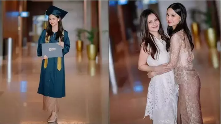 7 Potret Sydney Azkassyah wisuda kelulusan SMA, penuh kebahagiaan didampingi Cut Tari &amp; Yusuf Subrata