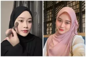 7 Potret daily makeup selebgram Khansa Mariska, istri Gus Azmi, effortless tapi hasilnya flawless