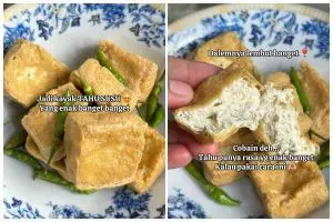 Penggemar gorengan merapat, ini cara mudah bikin tahu goreng yang dalemnya selembut tahu susu