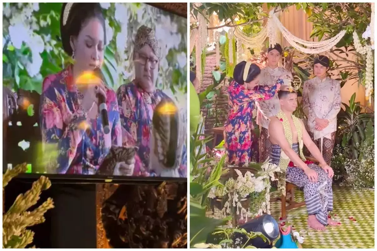 Momen Maia Estianty tahan tangis saat Al Ghazali sungkem jelang nikah