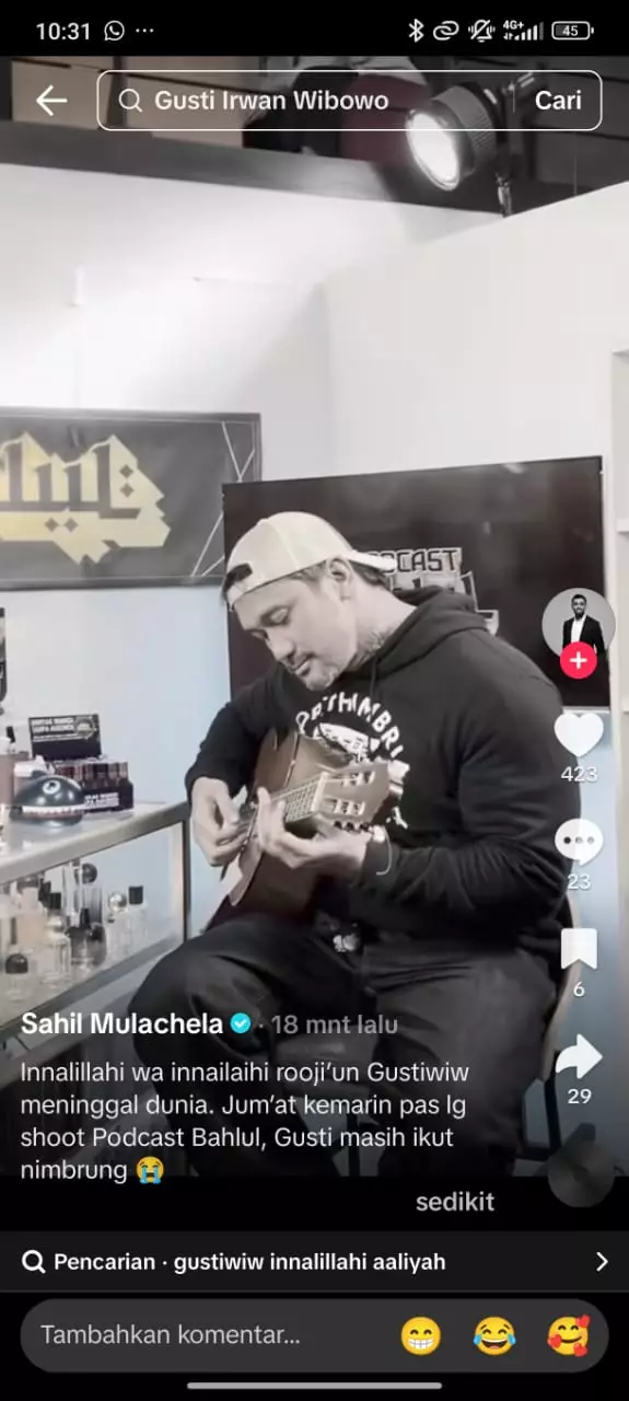 gustiwiw meninggal dunia © 2025 berbagai sumber