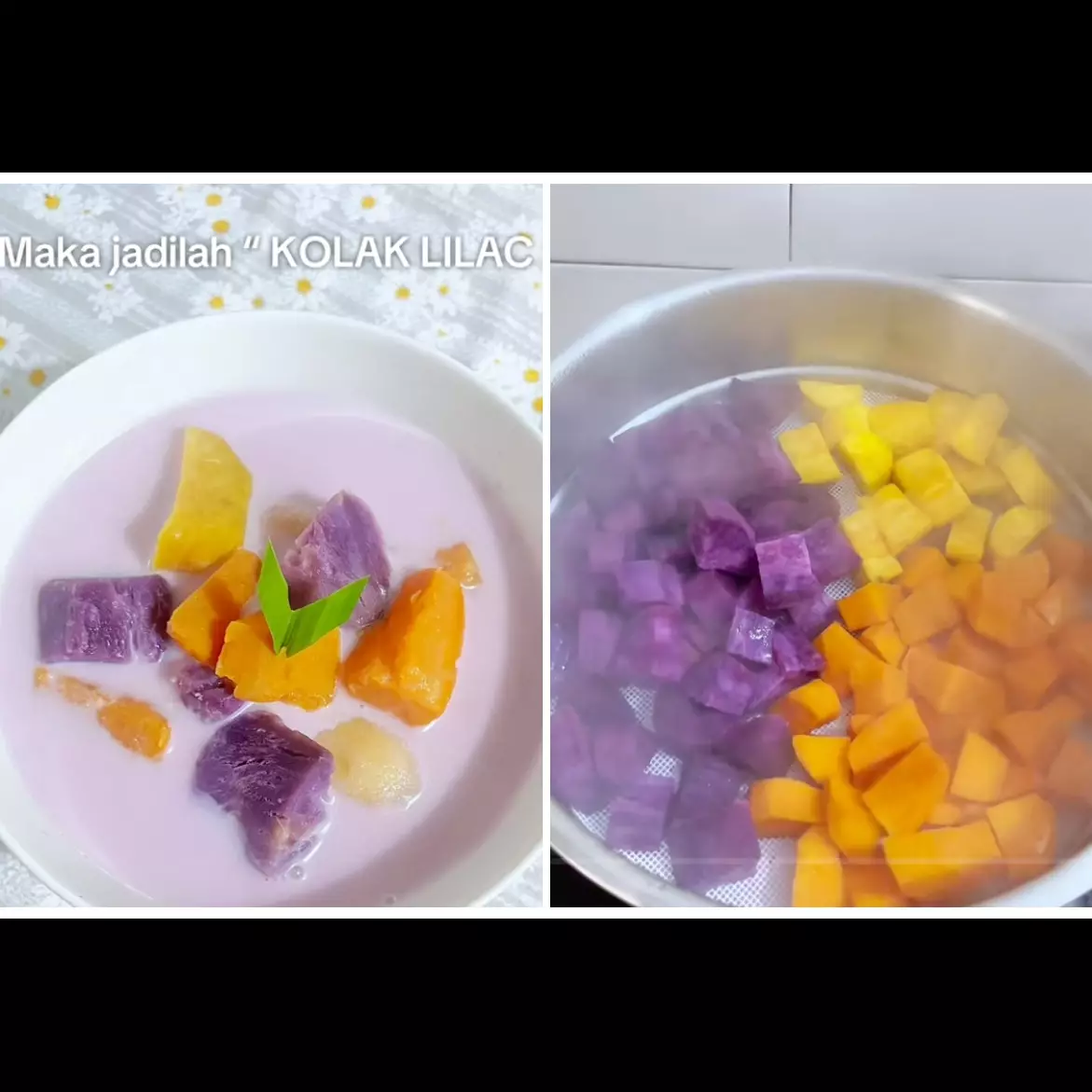 Cara benar masak kolak ubi warna-warni, jangan lakukan ini kalau ogah kuahnya berubah warna
