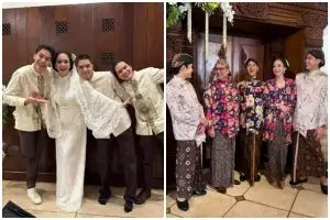 Aura ibu hajatnya keluar, ini 9 potret Maia Estianty di pengajian dan siraman Al Ghazali