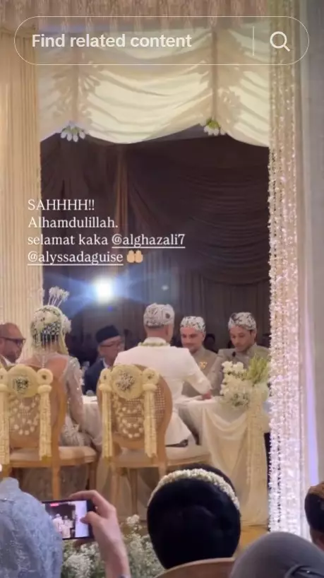 akad nikah Al Ghazali dan Alyssa Daguise © berbagai sumber
