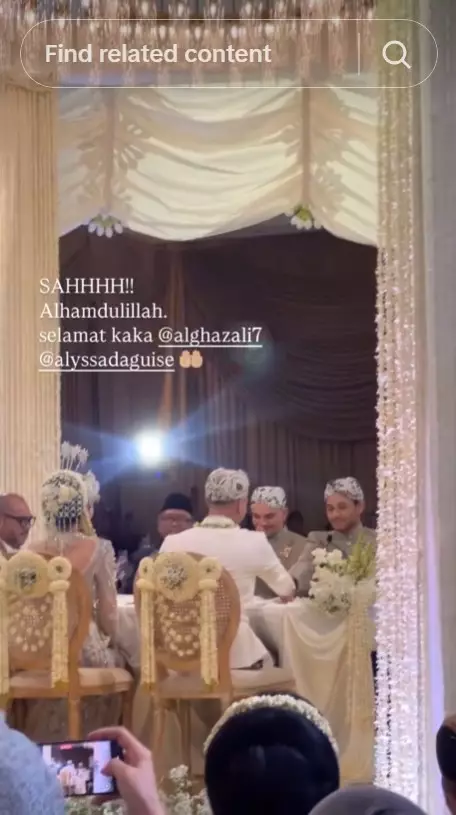 akad nikah Al Ghazali dan Alyssa Daguise © berbagai sumber