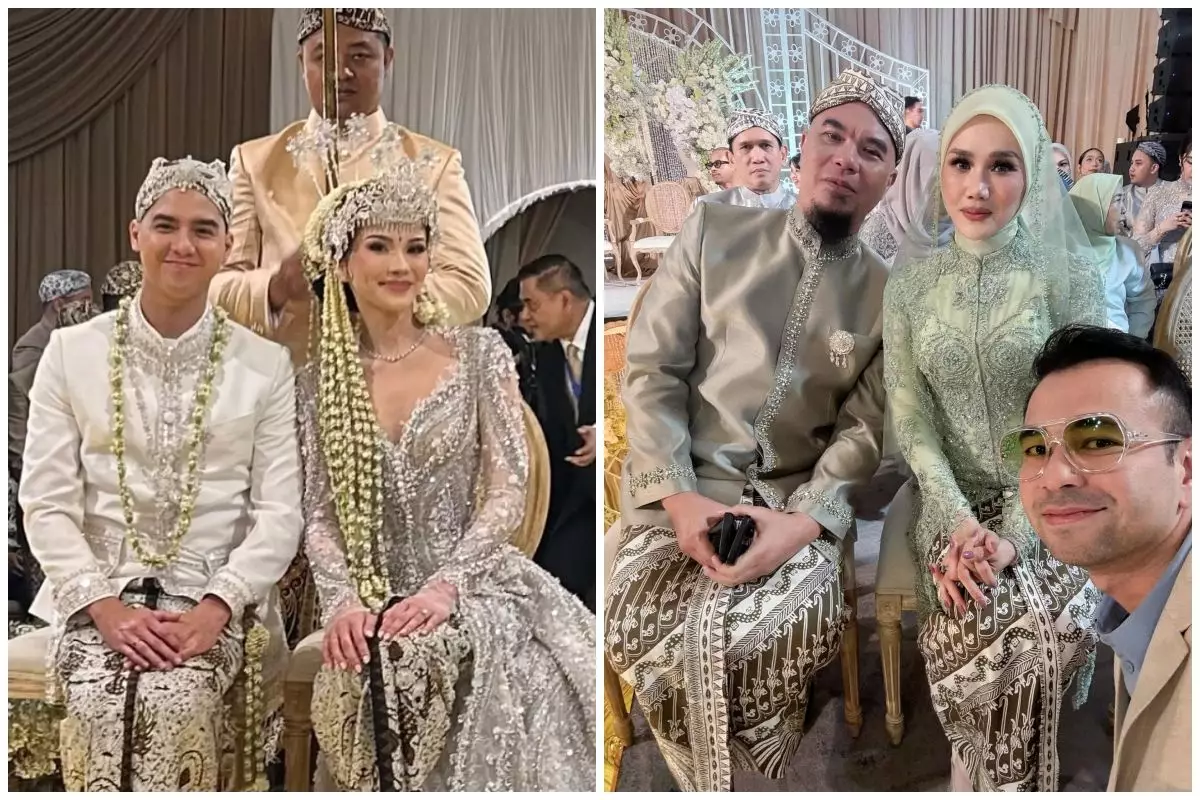 7 Potret Mulan Jameela di acara akad nikah Al Ghazali, warna bajunya mirip dengan Maia Estianty