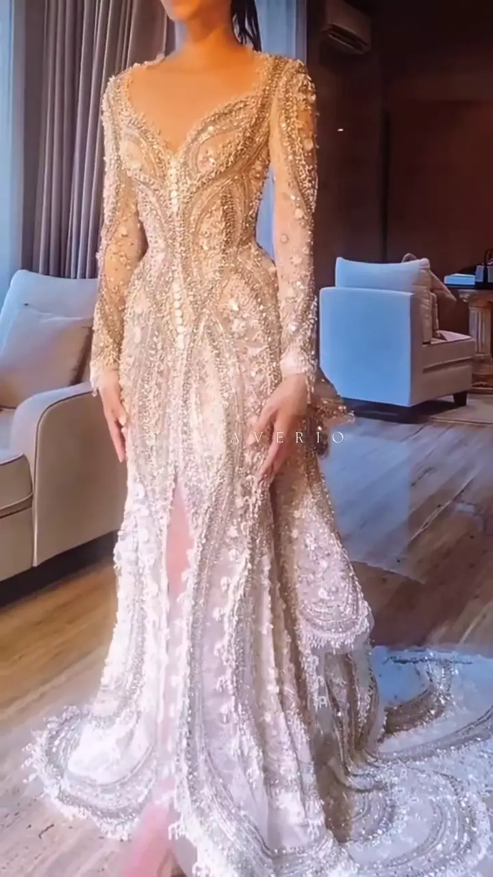 Gaun pengantin Alyssa Daguise dirancang Tex Saverio © 2025 TikTok