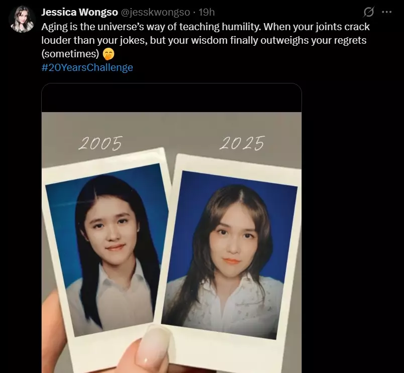 penampilan dulu dan kini Jessica Wongso © berbagai sumber
