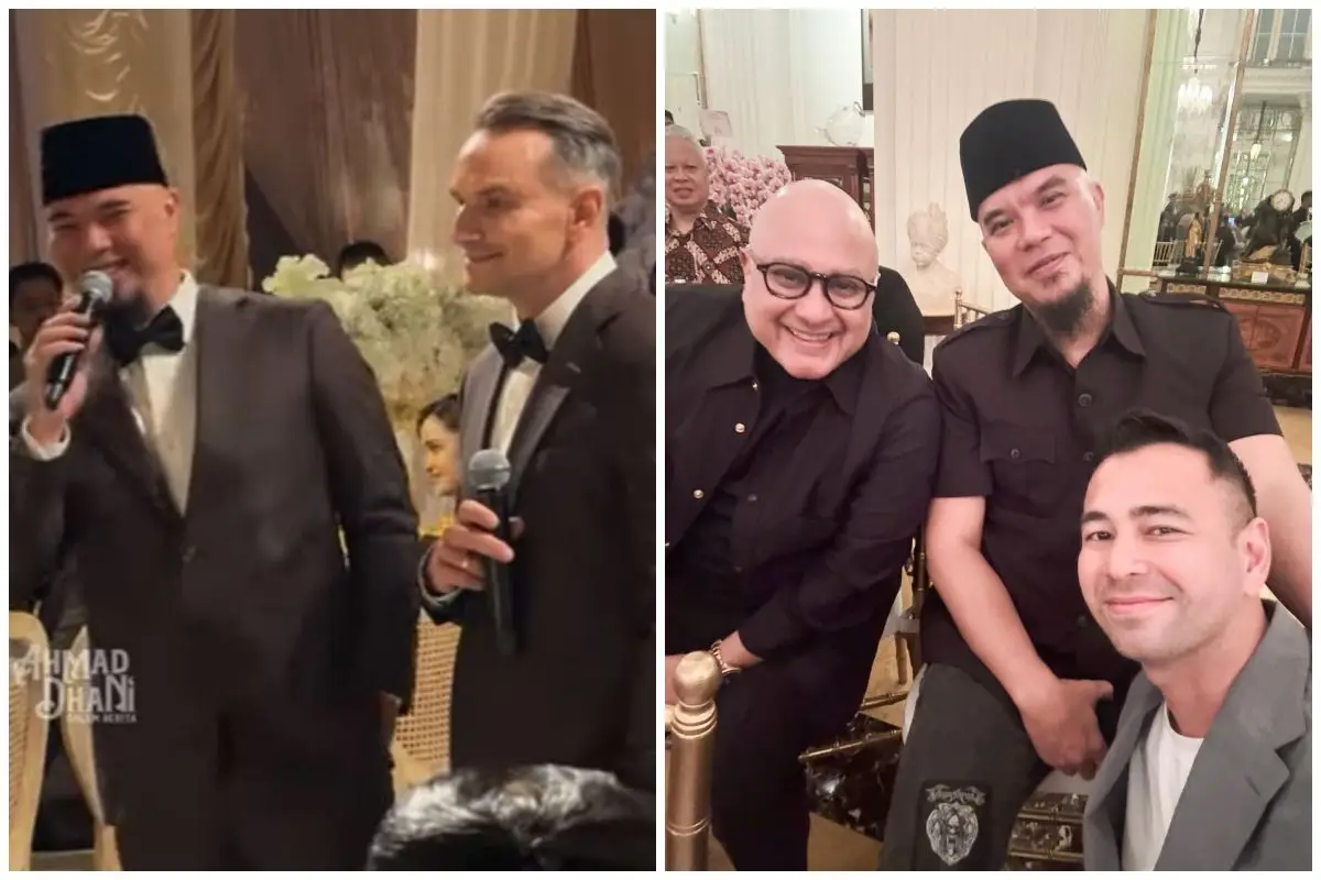  Ungkapan tak terduga Ahmad Dhani di nikahan Al Ghazali, akui suami Maia Estianty lebih baik darinya