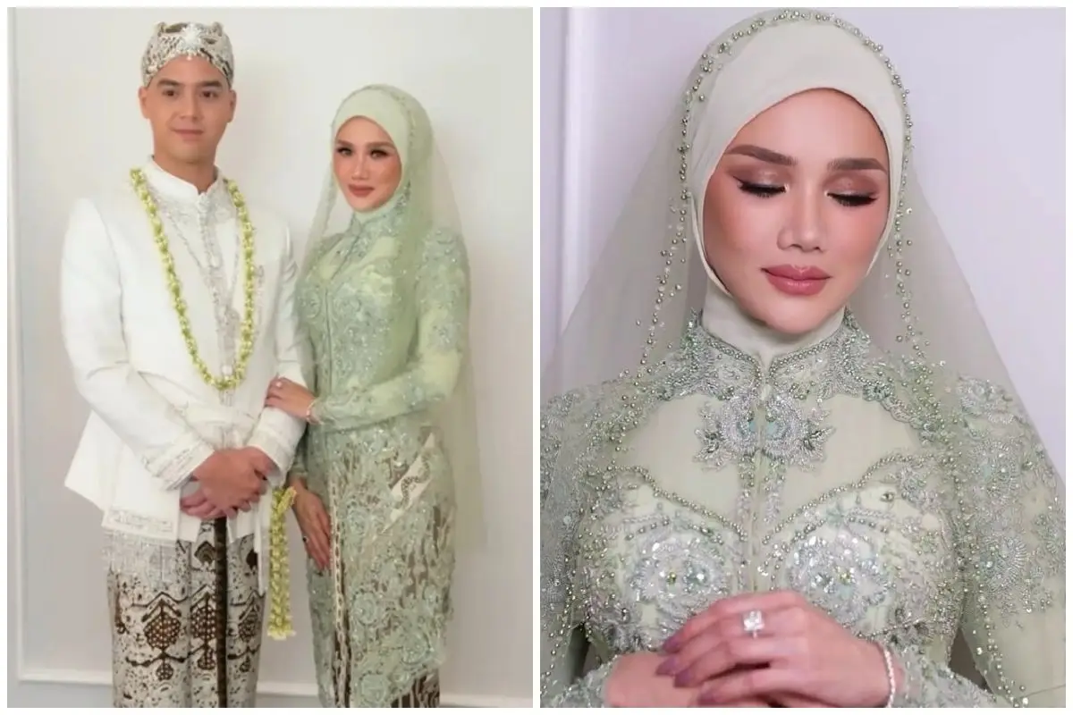 7 Potret Mulan Jameela pakai cincin blue sapphire di nikahan Al, mirip perhiasan Maia Estianty