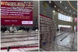 Terbesar sepanjang sejarah, ini 7 potret tumpukan uang Rp11,8 T yang disita Kejagung dari Wilmar Group