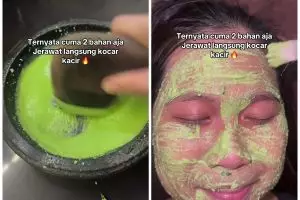 Jerawat auto hilang, wanita ini bagikan cara bikin masker alami andalkan 1 jenis daun