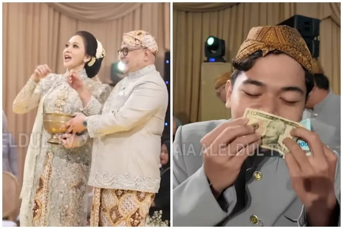 Bukan recehan, ini 5 potret isi saweran Maia Estianty dan Irwan Mussry, 1 kantong isi 3 lembar uang
