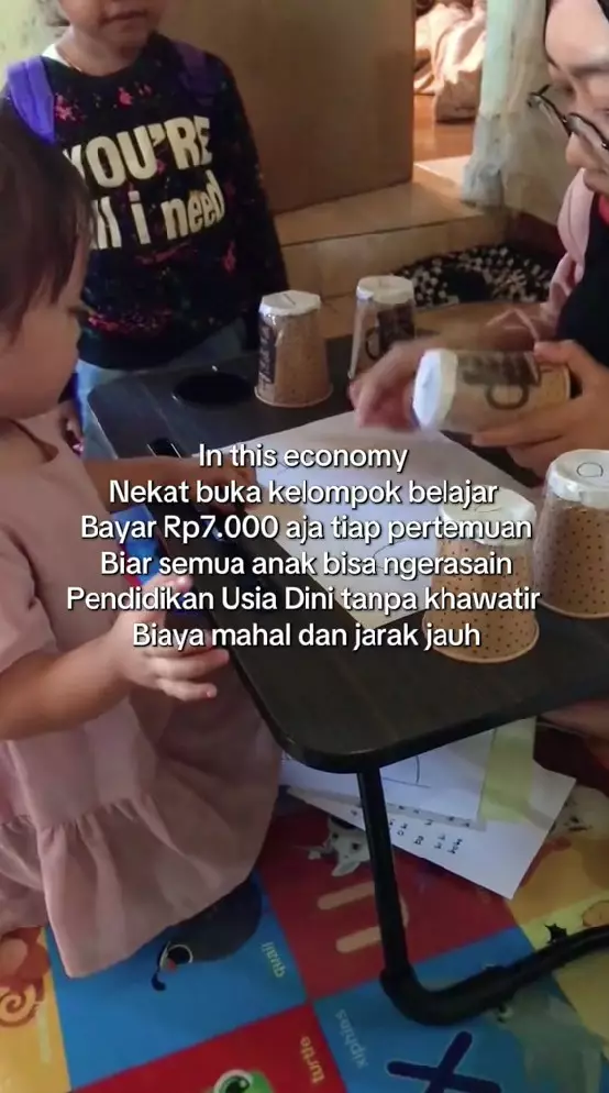 IRT buka kelas PAUD dibayar 7 ribu © TikTok IRT buka kelas PAUD dibayar 7 ribu © TikTok