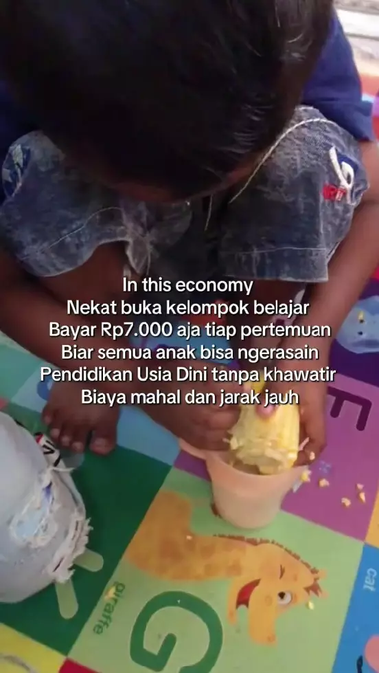 IRT buka kelas PAUD dibayar 7 ribu © TikTok IRT buka kelas PAUD dibayar 7 ribu © TikTok