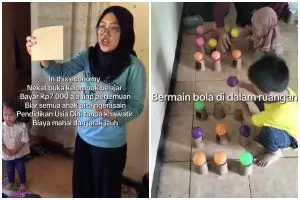 IRT ini nekat buka kelas PAUD cuma dibayar Rp7 ribu tiap pertemuan, alasannya banjir respect
