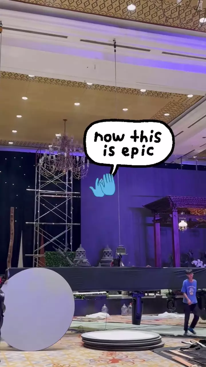 Panggung megah ngunduh mantu Al Ghazali © 2025 Instagram