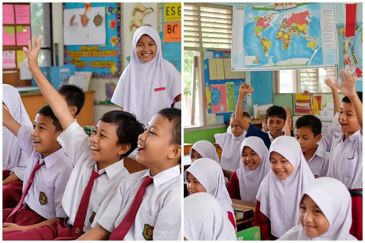 50 Contoh pantun anak SD kelas 2 yang lucu, ceria, dan edukatif