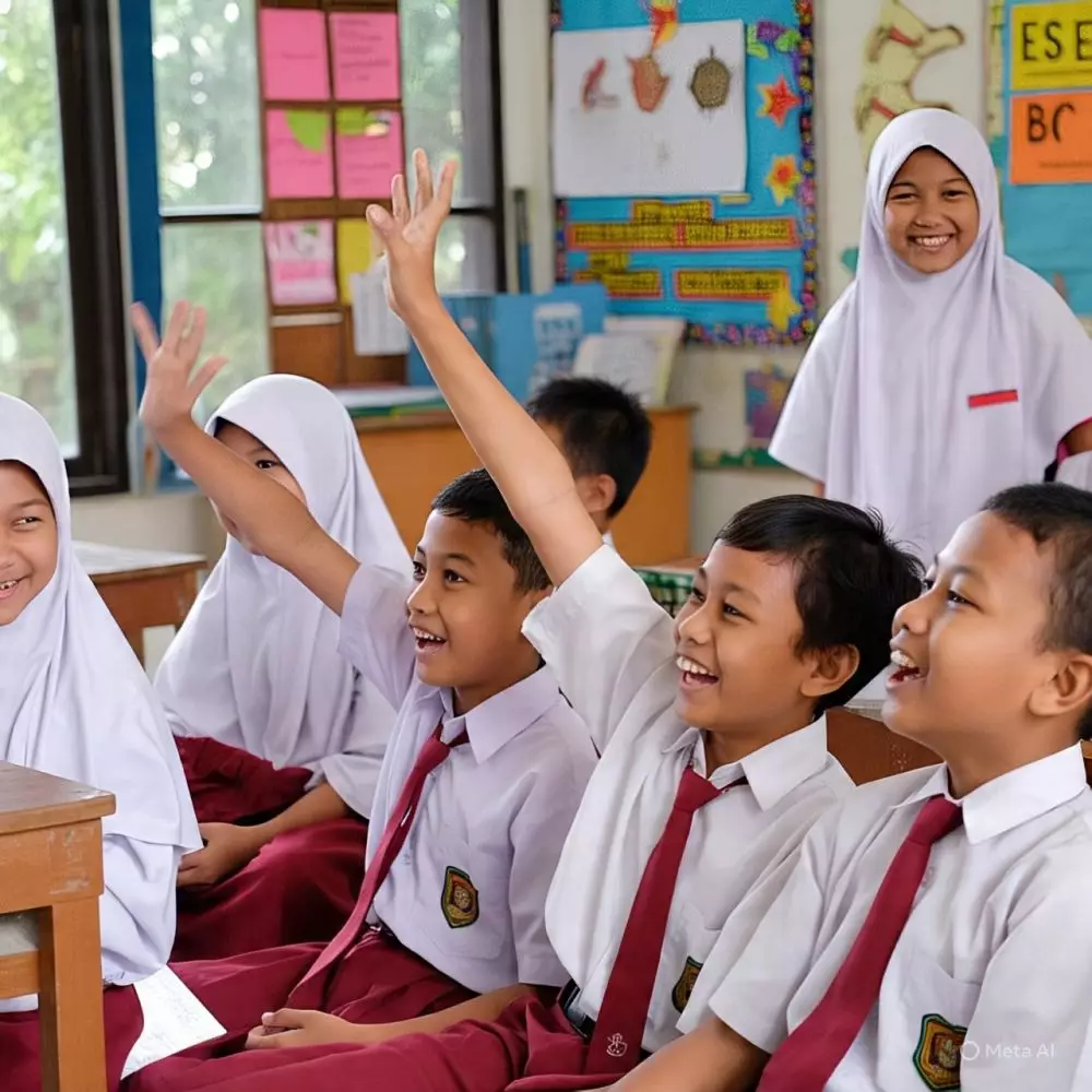 Contoh pantun anak SD kelas 2 yang lucu © 2025 brilio.net