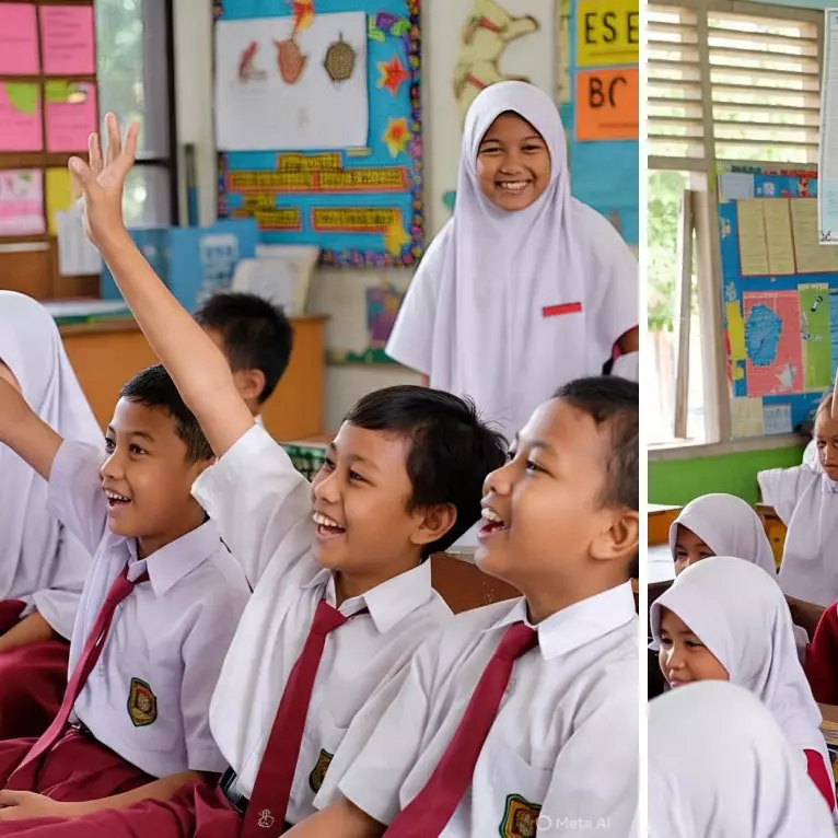 50 Contoh pantun anak SD kelas 2 yang lucu, ceria, dan edukatif