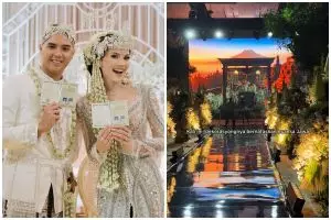 Dekorasi ngunduh mantu Al Ghazali mewah nuansa Jawa, ini 9 potretnya, tampilkan foto lawas bak museum