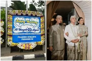 Penuhi halaman JCC, 9 potret karangan bunga di ngunduh mantu Al, punya Andre Taulany antimainstream