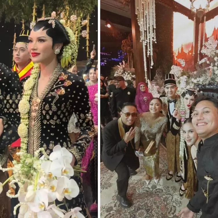 Potret penampilan 9 penyanyi di ngunduh mantu Al Ghazali, gaya Mahalini dinilai terlalu terbuka