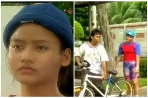 Teman bersepeda Mandra Si Doel ini juga pemeran Saras 008, 11 potret terbarunya kini mantap berhijab