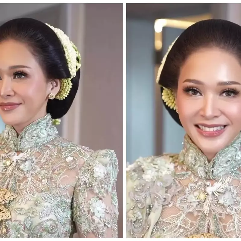 Elegan dengan berlian miliaran rupiah, Maia Estianty cuma pakai lipstik Rp20 ribuan di akad Al Ghazali