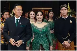 Pesona Annisa Pohan di nikahan Al Ghazali, anggun berkebaya hijau dengan kalung berlian Rp688 juta