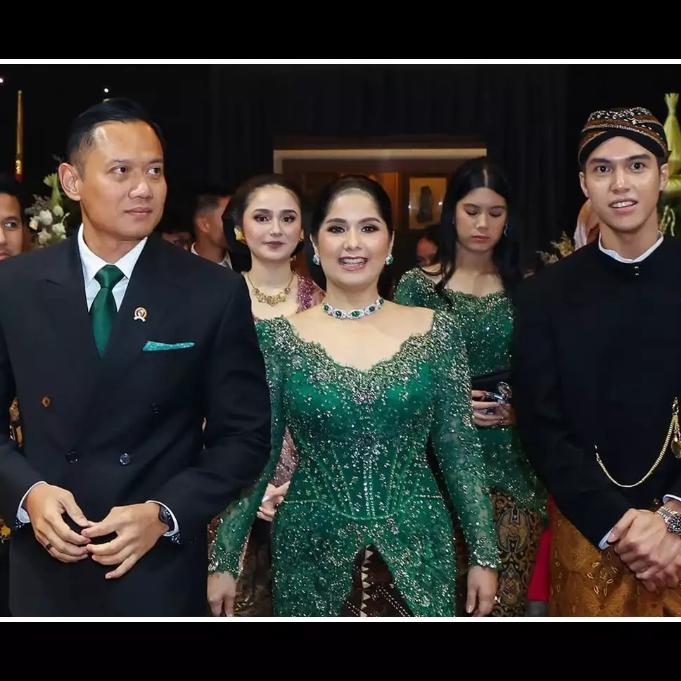 Pesona Annisa Pohan di nikahan Al Ghazali, anggun berkebaya hijau dengan kalung berlian Rp688 juta