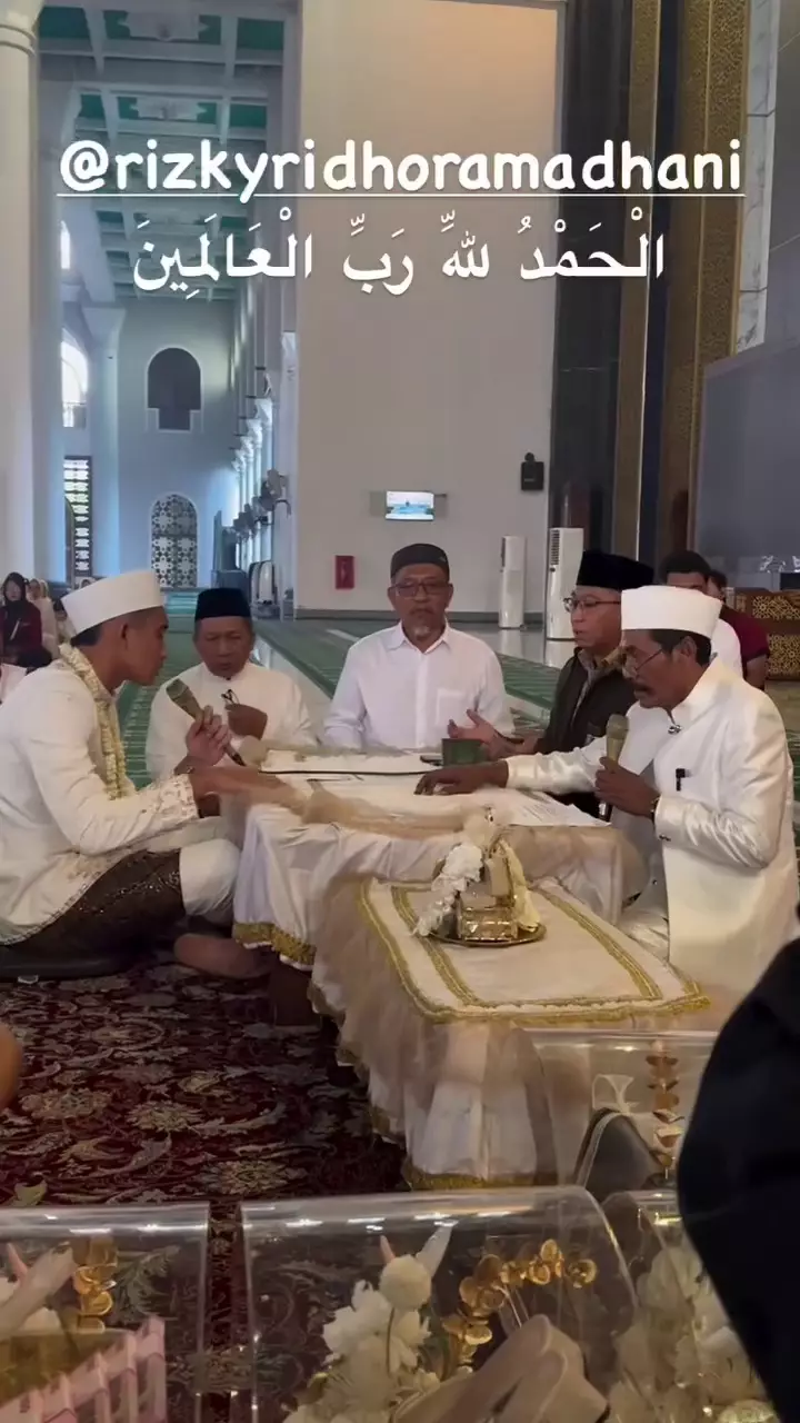 Akad nikah Rizky Ridho dan Sendy Aulia © 2025 Instagram