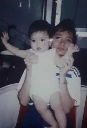 Potret masa kecil Nathalie Holscher © Instagram