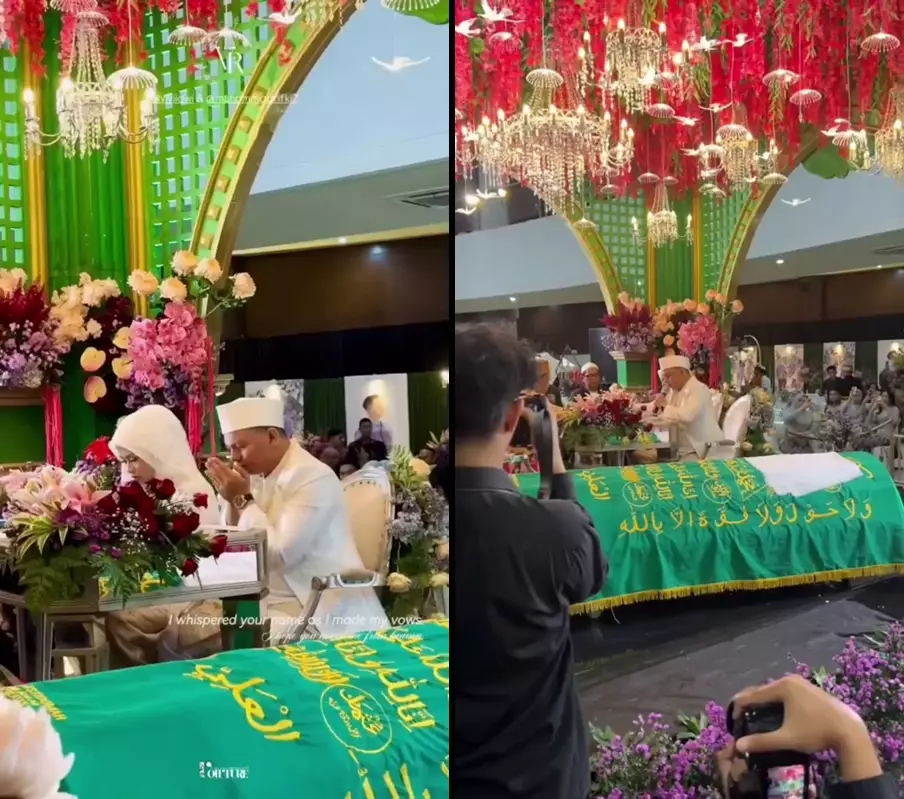 Pernikahan anak rektor ULM ayah mempelai pria meninggal © 2025 TikTok