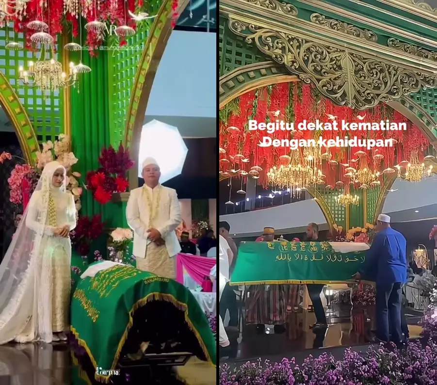 Pernikahan anak rektor ULM ayah mempelai pria meninggal © 2025 TikTok