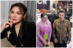 7 Potret terbaru Vicky Shu hadir di ngunduh mantu Al Ghazali, postur tubuh berisi bikin pangling