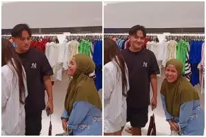Momen emak-emak bertemu Rizky Febian di mal, aksi saltingnya kocak bikin ngakak