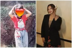 Indah Permatasari cantik dan kece sejak kecil, intip potret lawas 6 istri komedian Tanah Air
