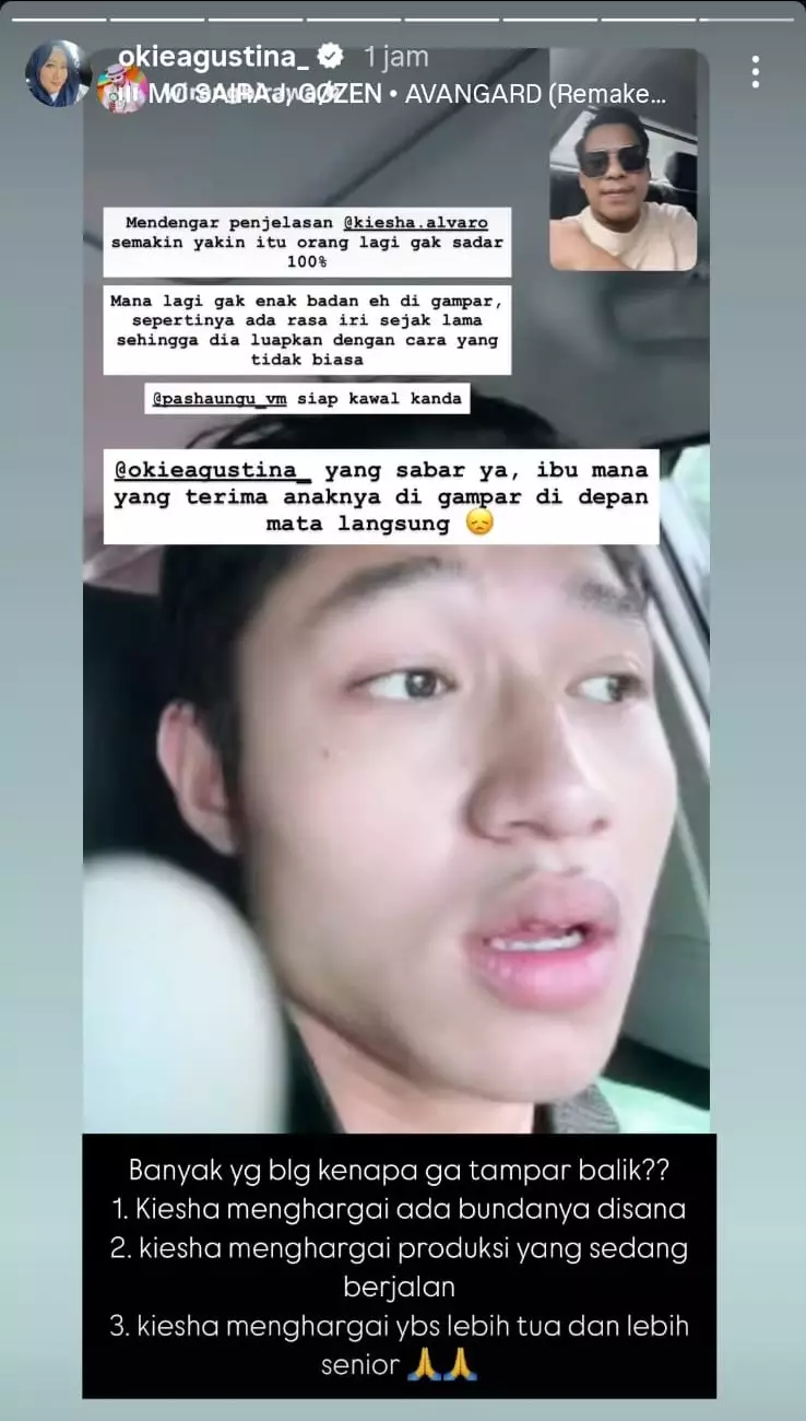 Dimas Anggara tampar Kiesha Alvaro © 2025 brilio.net