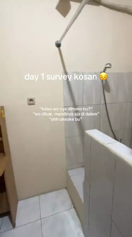 kos-kosan kamar mandi dalam desainnya bikin heran © TikTok kos-kosan kamar mandi dalam desainnya bikin heran © TikTok