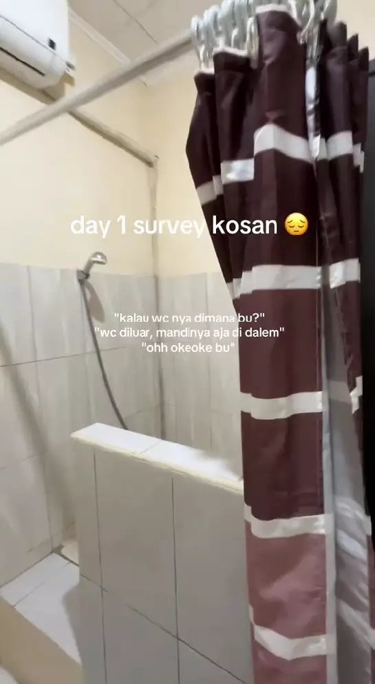 kos-kosan kamar mandi dalam desainnya bikin heran © TikTok kos-kosan kamar mandi dalam desainnya bikin heran © TikTok