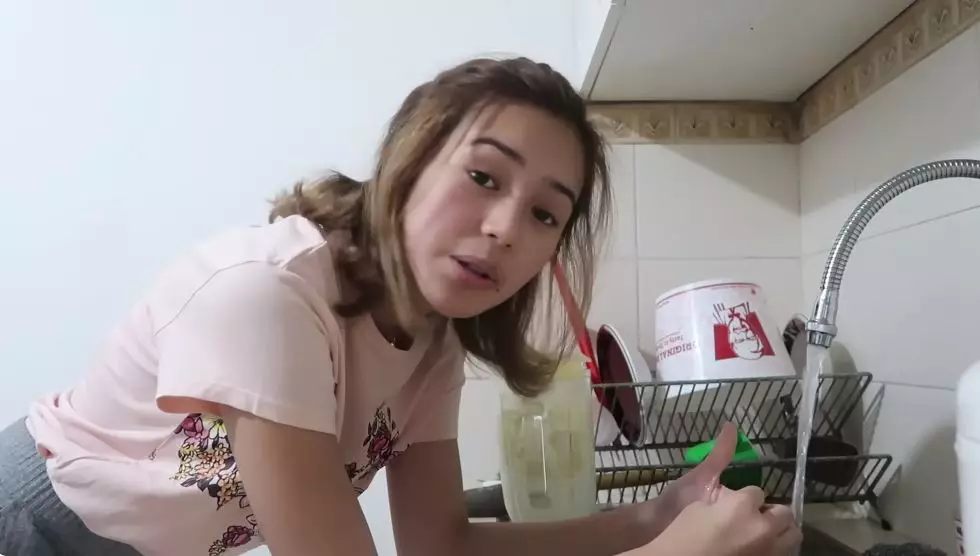 potret dapur kotor beby tsabina © YouTube