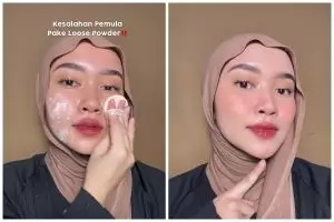 Kerap dianggap sepele, ini trik pakai bedak tabur saat makeup agar hasilnya nggak cakey dan nge-crack